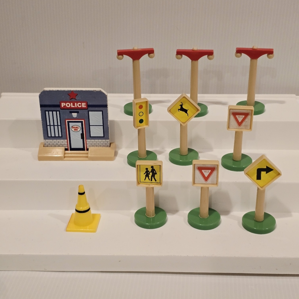 KidKraft Wooden Railway Train Accessories Set